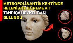 Metropolis Antik Kenti’nde Helenistik Döneme Ait Tanrıça Heykel Başı Bulundu