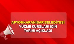 Afyonkarahisar Belediyesi Yüzme Kursları İçin Tarihi Açıkladı