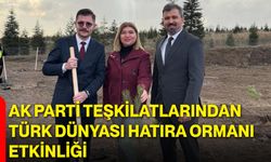 AK Parti Teşkilatlarından Türk Dünyası Hatıra Ormanı Etkinliği