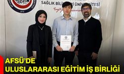 AFSÜ’de Uluslararası Eğitim İş Birliği