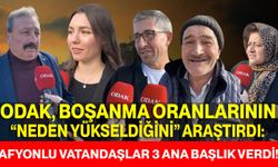 ODAK, BOŞANMA ORANLARININ “NEDEN YÜKSELDİĞİNİ” ARAŞTIRDI:  AFYONLU VATANDAŞLAR 3 ANA BAŞLIK VERDİ!