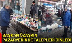 Başkan Özaşkın Pazaryerinde Talepleri Dinledi