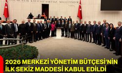 2026 Merkezi Yönetim Bütçesi’nin İlk Sekiz Maddesi Kabul Edildi