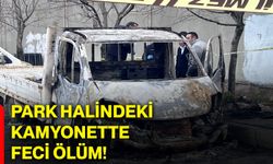 Park halindeki kamyonette feci ölüm!