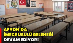 Afyon’da imece usulü geleneği devam ediyor!