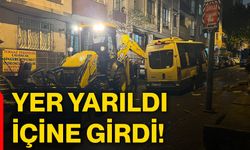 Yer yarıldı içine girdi!