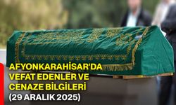 Afyonkarahisar'da vefat edenler ve cenaze bilgileri (29 Aralık 2025)
