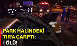 Park halindeki TIR’a çarptı: 1 ölü!