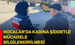 Hocalar’da kadına şiddetle mücadele bilgilendirilmesi