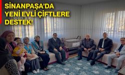 Sinanpaşa’da yeni evli çiftlere destek!