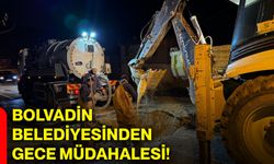 Bolvadin Belediyesinden gece müdahalesi!