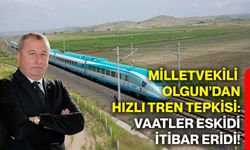 Milletvekili Olgun’dan hızlı tren tepkisi: Vaatler eskidi, itibar eridi!