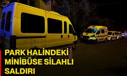 Park halindeki minibüse silahlı saldırı
