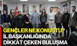 Gençler Ne Konuştu? İl Başkanlığında Dikkat Çeken Buluşma