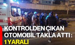 Kontrolden Çıkan Otomobil Takla Attı : 1 Yaralı