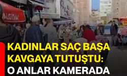 Kadınlar saç başa kavgaya tutuştu: O anlar kamerada