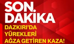 Dazkırı’da yürekleri ağza getiren kaza!