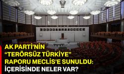 AK Parti’nin “Terörsüz Türkiye” raporu meclis’e sunuldu: İçerisinde neler var?