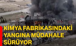 Kimya fabrikasındaki yangına müdahale sürüyor