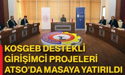 KOSGEB Destekli Girişimci Projeleri ATSO’da Masaya Yatırıldı