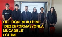Lise öğrencilerine "Dezenformasyonla mücadele" eğitimi