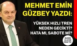Mehmet Emin Güzbey yazdı: Yüksek Hızlı Tren neden gecikti? Hatamı, sabote mi ?