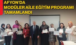 Afyon’da Modüler Aile Eğitim Programı Tamamlandı