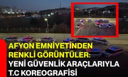 Afyon Emniyetinden Renkli Görüntüler: Yeni Güvenlik Araçlarıyla T.C Koreografisi