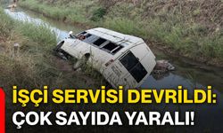 İşçi servisi devrildi: Çok sayıda yaralı!