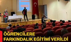 Öğrencilere Farkındalık Eğitimi Verildi