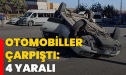 Otomobiller çarpıştı: 4 yaralı
