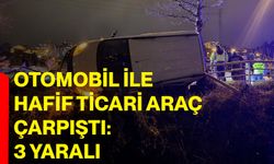 Otomobil ile hafif ticari araç çarpıştı: 3 yaralı