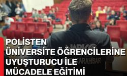 Polisten üniversite öğrencilerine uyuşturucu ile mücadele eğitimi