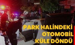 Park halindeki otomobil küle döndü