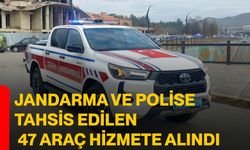 Jandarma ve polise tahsis edilen 47 araç hizmete alındı