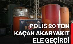 Polis 20 Ton Kaçak Akaryakıt Ele Geçirdi