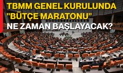 TBMM Genel Kurulunda "Bütçe Maratonu" Ne Zaman Başlayacak?