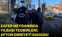 Zafer Meydanında Yılbaşı Tedbirleri: Afyon Emniyeti Sahada!