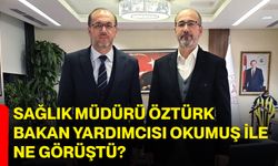 Sağlık Müdürü Öztürk, Bakan Yardımcısı Okumuş ile ne görüştü?
