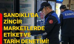 Sandıklı’da zincir marketlerde etiket ve tarih denetimi!