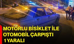 Motorlu Bisiklet ile Otomobil Çarpıştı: 1 Yaralı