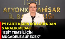 İYİ Parti Kadın Kolları’ndan 5 Aralık Mesajı: “Eşit Temsil İçin Mücadele Sürecek”