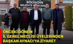 Önceki Dönem İl Genel Meclisi Üyelerinden Başkan Aynacı’ya Ziyaret