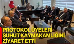 Protokol Üyeleri Şuhut Kaymakamlığını Ziyaret Etti