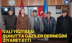 Vali Yiğitbaşı Şuhut’ta Gaziler Derneğini Ziyaret Etti