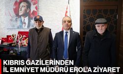Kıbrıs Gazilerinden İl Emniyet Müdürü Erol’a Ziyaret
