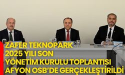 Zafer Teknopark 2025 Yılı Son Yönetim Kurulu Toplantısı Afyon OSB’de Gerçekleştirildi