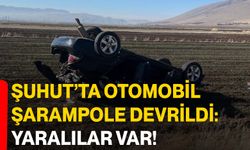 Şuhut’ta otomobil şarampole devrildi: Yaralılar var!