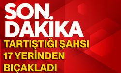 Tartıştığı şahsı 17 yerinden bıçakladı