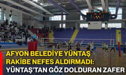 Afyon Belediye Yüntaş rakibe nefes aldırmadı: Yüntaş’tan göz dolduran zafer